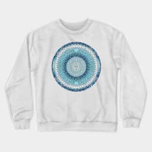 Teal Tapestry Mandala Crewneck Sweatshirt